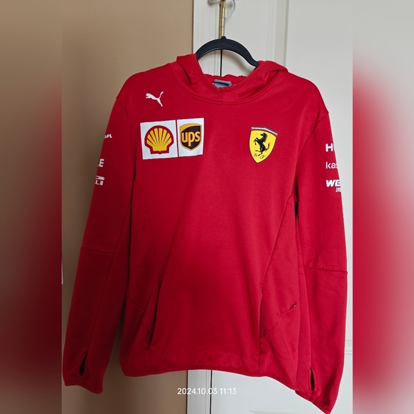 Ferrari Scuderia F1 Unisex Team Tech Fleece - Red - Picture 3 of 9